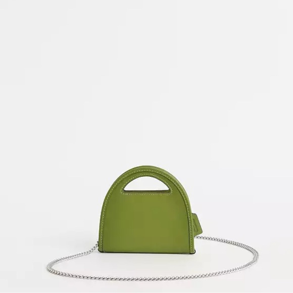 NWT COACH Olive Green Mini Top Handle Card Case Crossbody Bag - Picture 6 of 16
